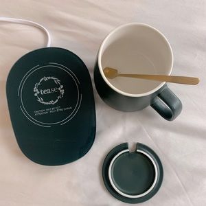 Tease Bundle with Green Mug, Warmer, and Golden Spoon